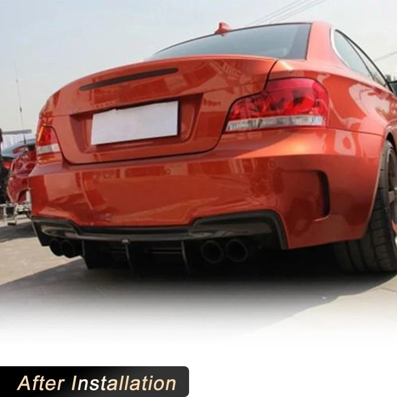 For BMW 1 Series E82 1M Rear Bumper Diffuser Lip Spoiler 2011