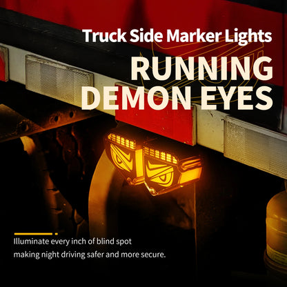 1X 24V Truck Side Marker Flowing Day Running Warning