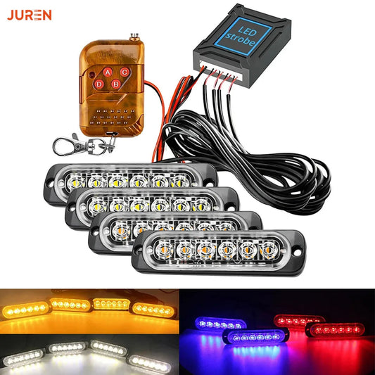Grill Strobe Red Blue Yellow Emergency Lamps Safety Warning