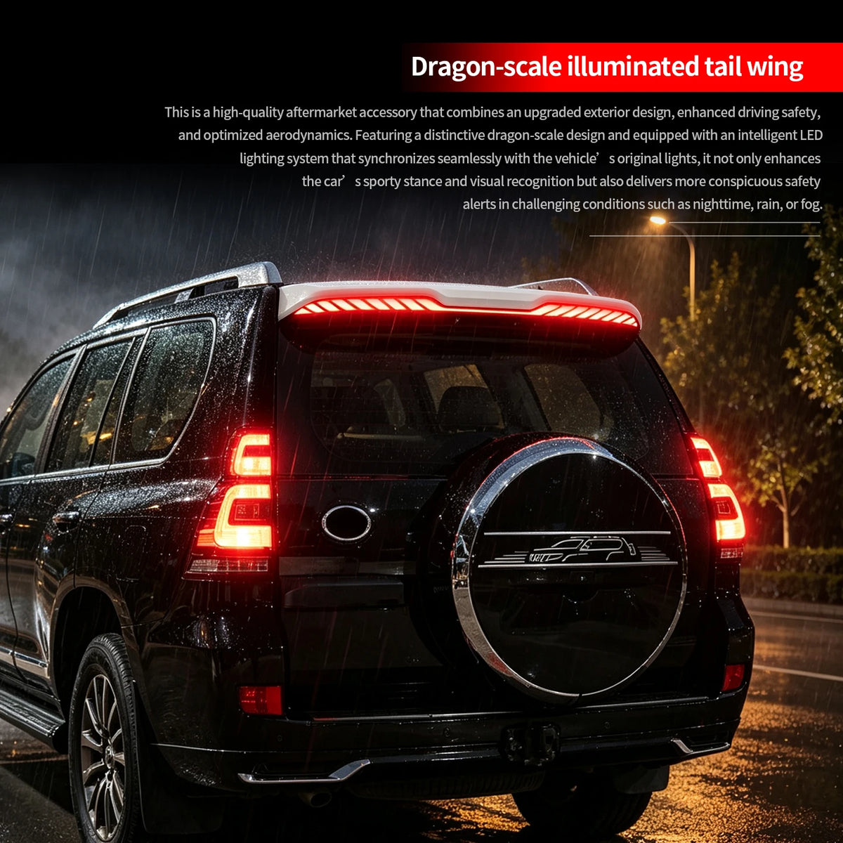 For 2010-2023 Toyota Land Cruiser Prado LC150 J150 Dragon Scale