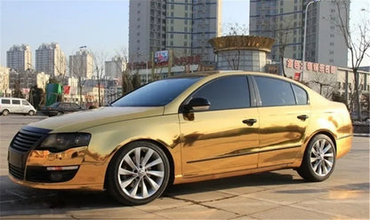 Flexible Gloss Chrome Mirror Vinyl Wraps Wrapping Film Sticker