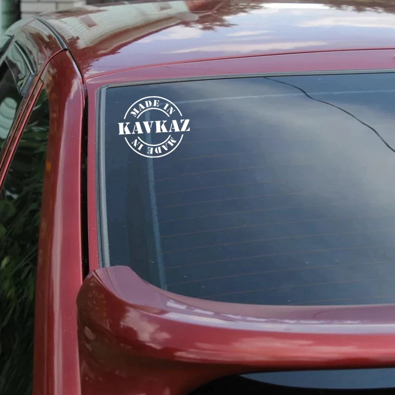 For Auto cs-1426 Made In Kavkaz Funny Sticker Vinyl Decal