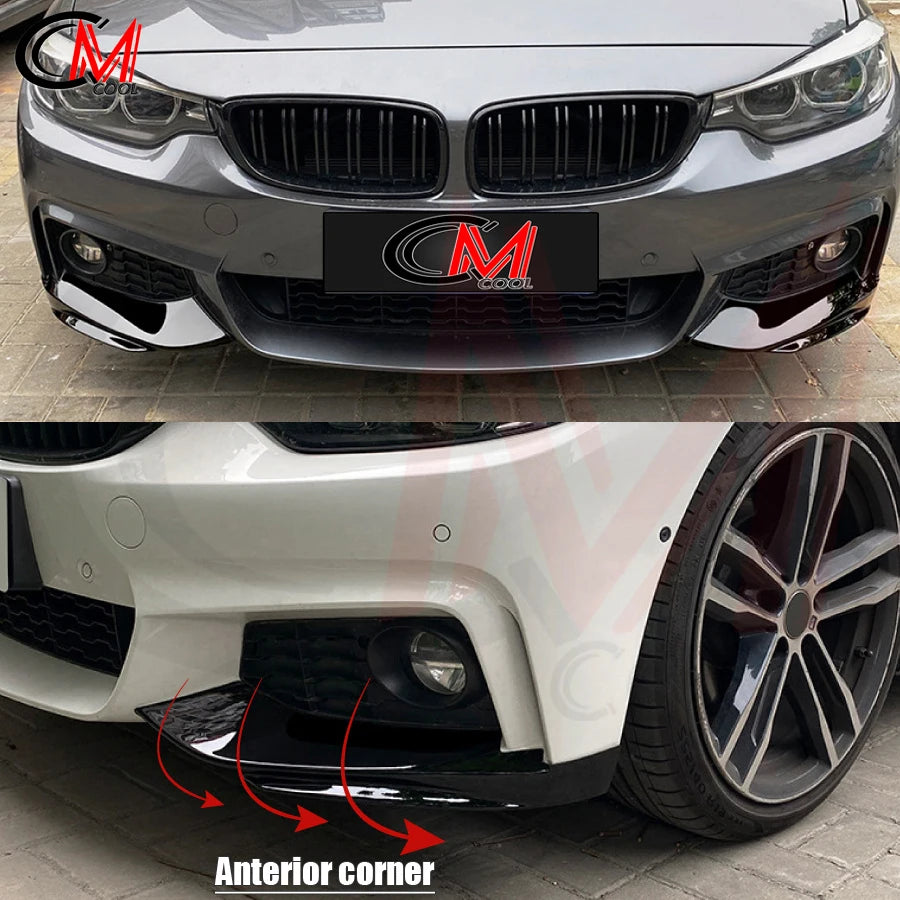 For BMW 4 Series F32 F33 F36 2014-2020 Front Bumper Gloss Black