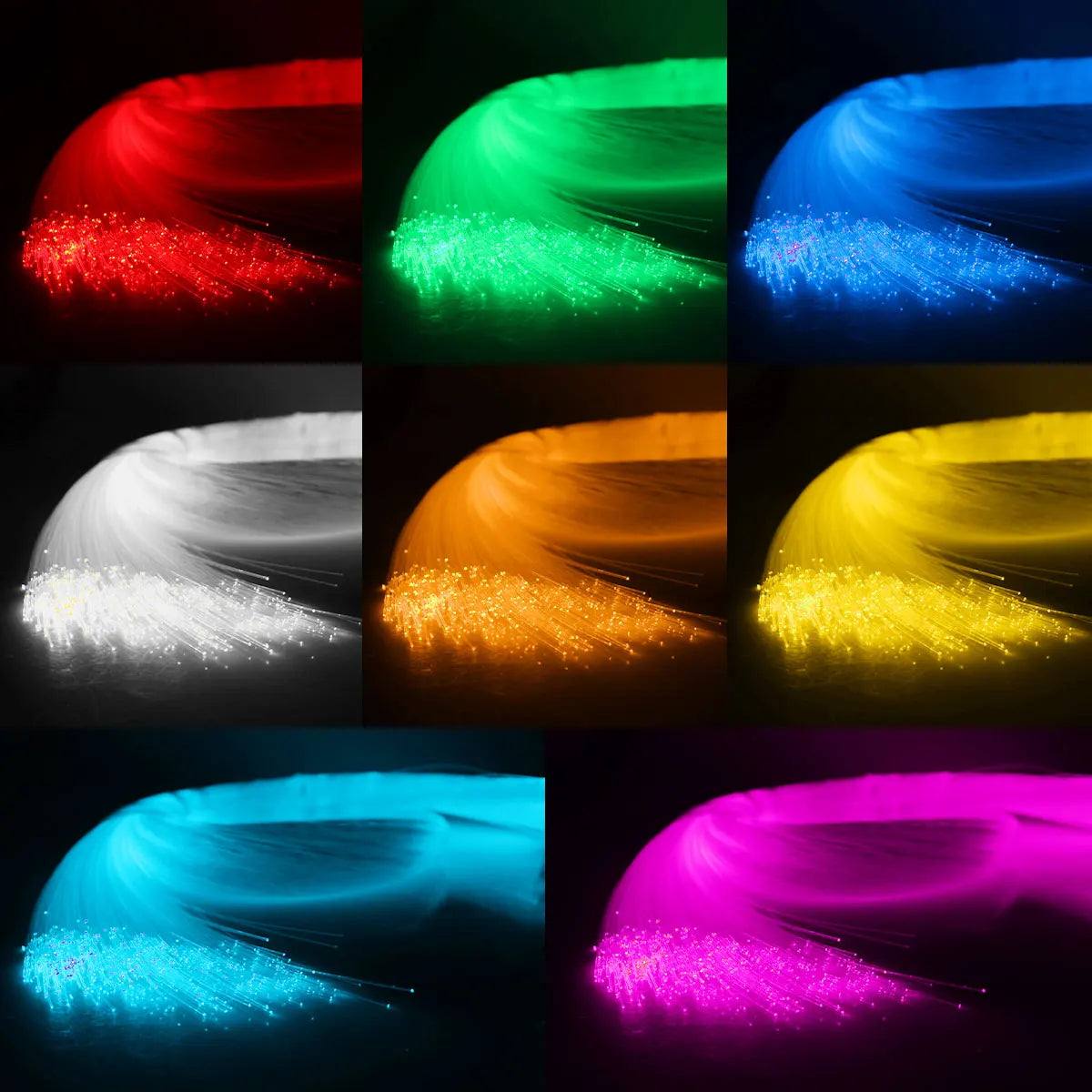 Starry Sky Atmosphere In RGB Fiber Optic Star Ceiling