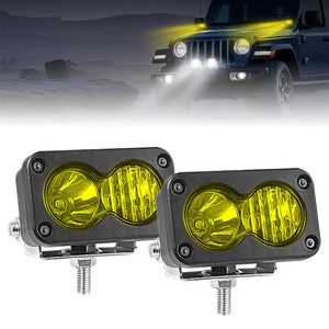 For Motorcycle Pickup Spotlight Inch Pod Driving Work Headlight