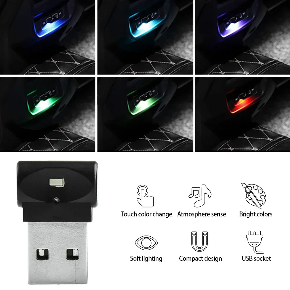 Interior Atmosphere Emergency Lighting MINI USB Colorful