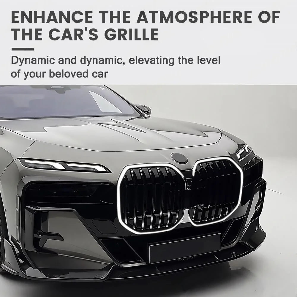 For BMW Luminous Grille Series G70 I7 Bright Black Kidney Front