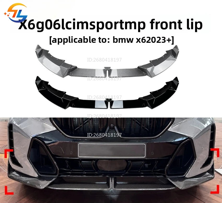 For BMW BMW X6 G06 Lci Sport 2023+mp Front Lip Shovel Spoiler