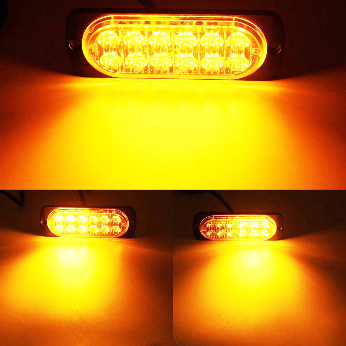 2PCS Strobe Warning Cheap Grille Flashing Lightbar Truck Beacon