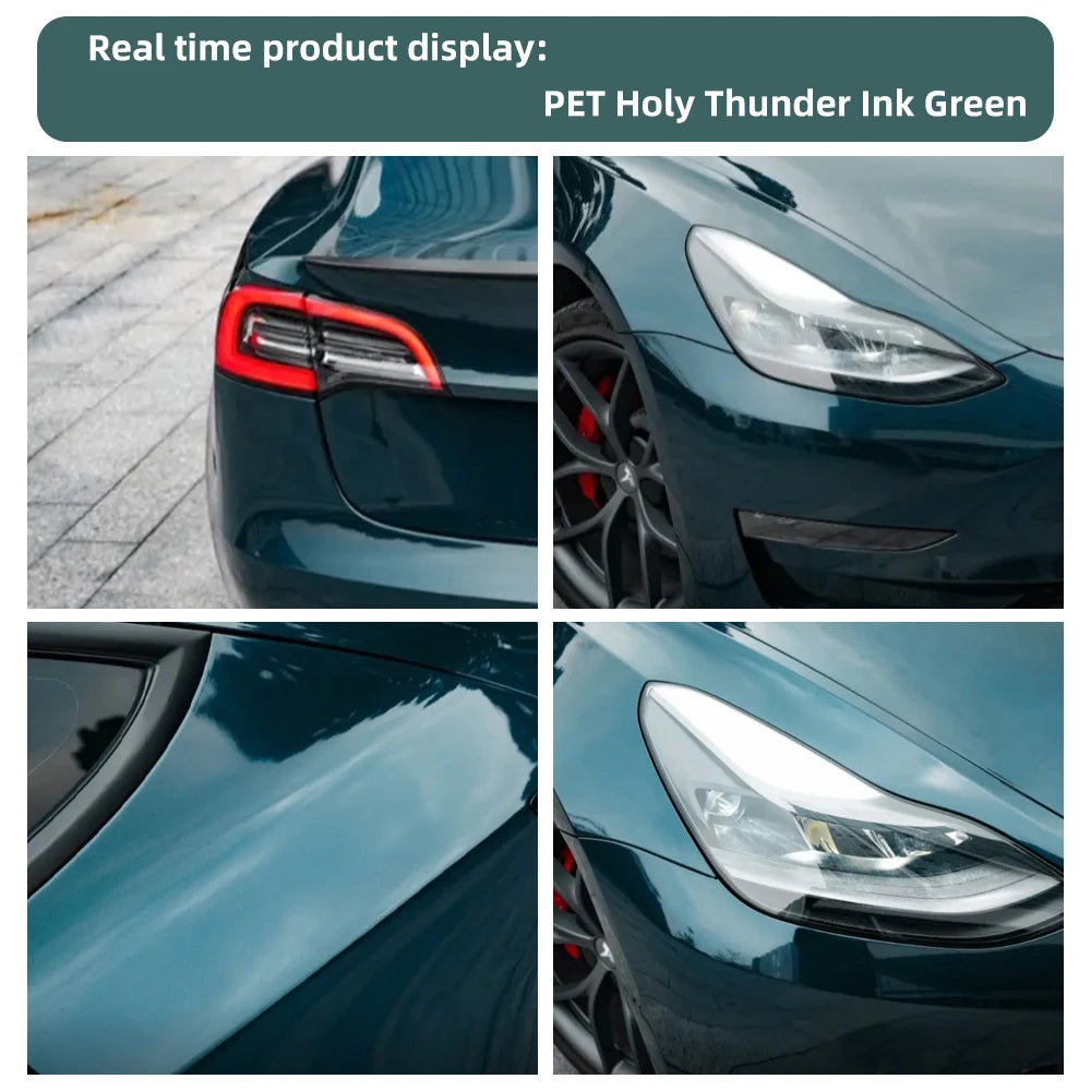 Super Gloss Sacred Ray Dark Green Full Wrap Vinyl