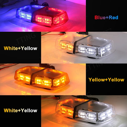 Roof Strobe Waterproof Warning Safety Beacon Magnetic Mount Truck