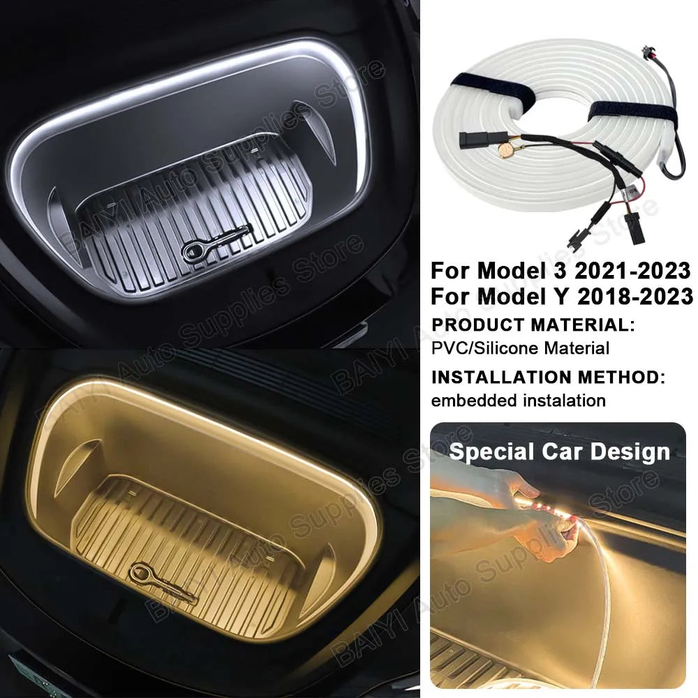For Tesla Model 3 Y 2017-2023 Trunk Strip Model Y Juniper On Off