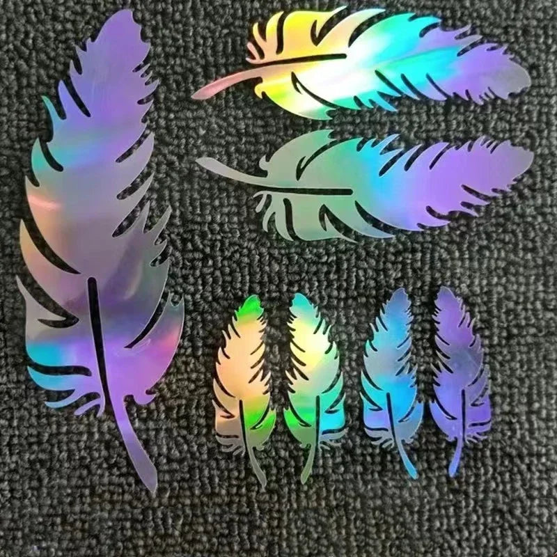 Sticker Feather Leaves Creative Bumper Rear Window Decals