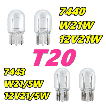 W21W W21 5W Halogen Bulbs T20 Turn Signal 12v21w