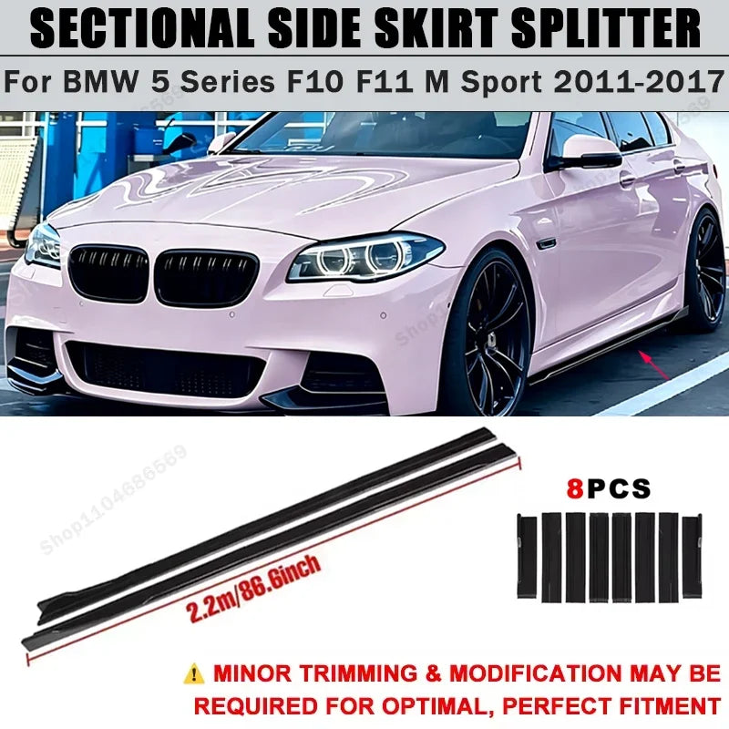 For BMW 5 Series F10 F11 M Sport 2011-2017 Side Skirts Extension