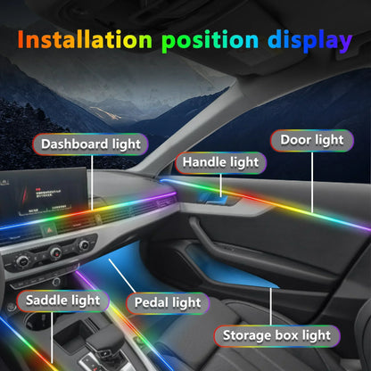 For Audi A6 C7 2011-2018 LED 18IN1 Ambient Interior Hidden