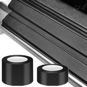 Nano Carbon Fiber Sticker Paste Door Sill Protector Bumper
