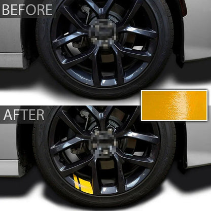 For Decorative 4PCS Sticker Reflective Wheel Rim Vinyl Warning