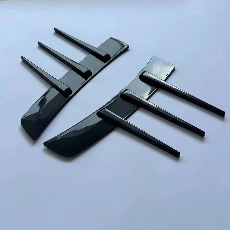 2PCS Side Fender Vent Air Wing Cover Trim Glossy