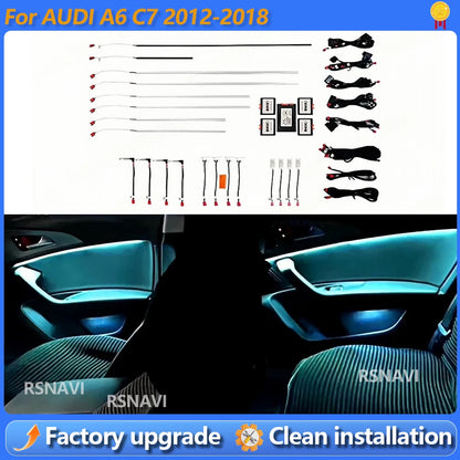 For Audi A6 C7 2012-2018 Indoor Atmosphere Mmi Bluetooth APP