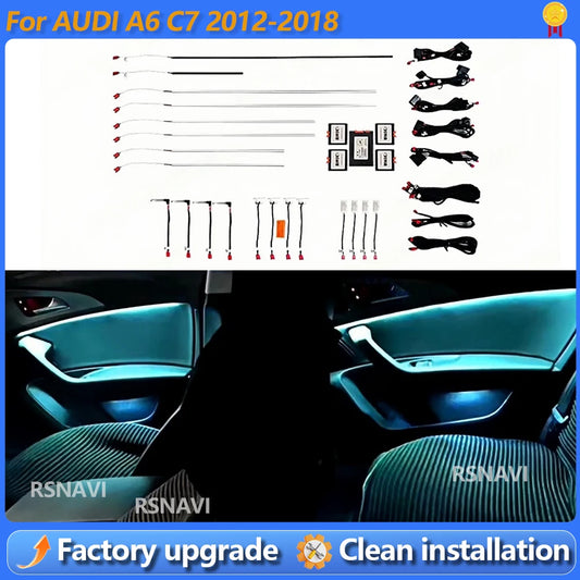 For Audi A6 C7 2012-2018 Indoor Atmosphere Mmi Bluetooth APP