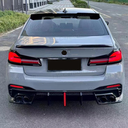 For BMW G30 G38 M Sport Bright Black 3PCS Rear Bumper Diffuser