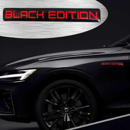 Black Edition Sticker Suitable Fender Rear Door Bumper Metal