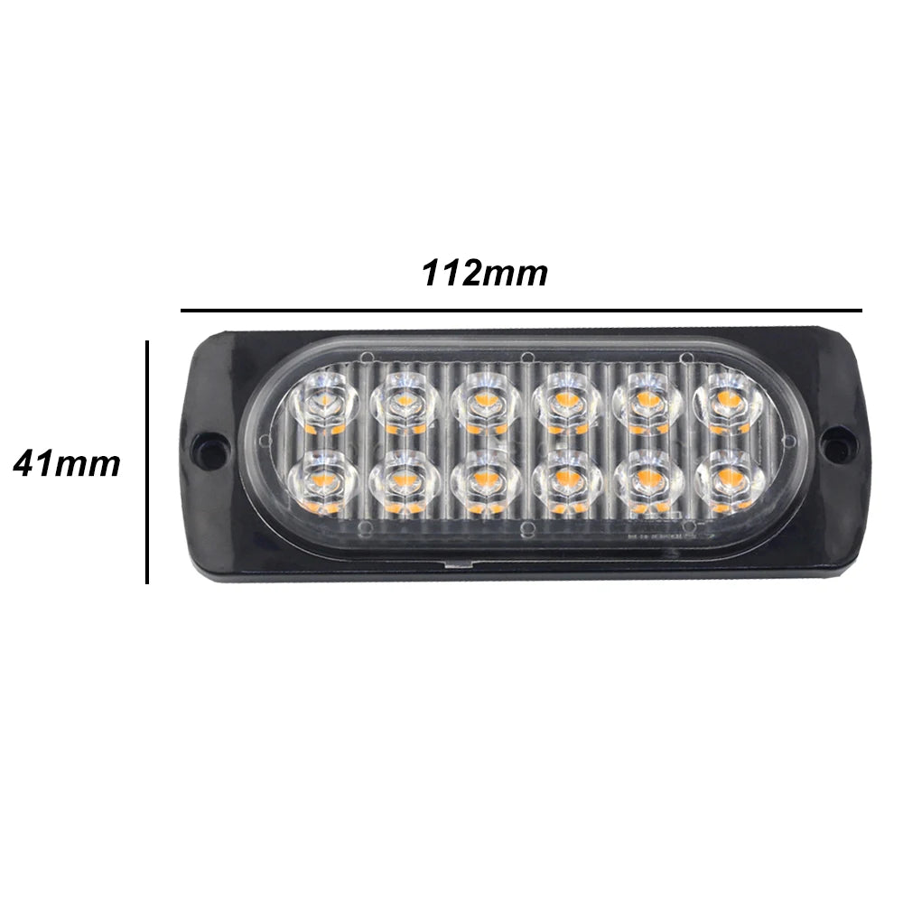 2PCS Strobe Warning Cheap Grille Flashing Lightbar Truck Beacon