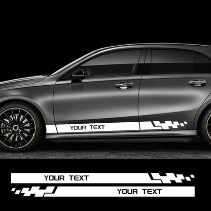 Sticker Racing Sport Custom Text Decor Decal Vinyl Customized