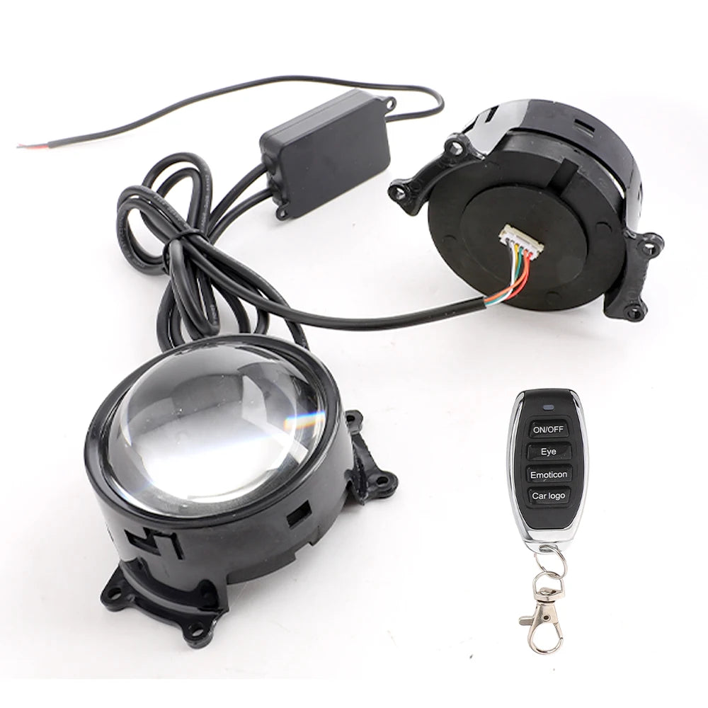 For Headlights Projector Lens 3 Inch Dynamic Devils Eyes Demon