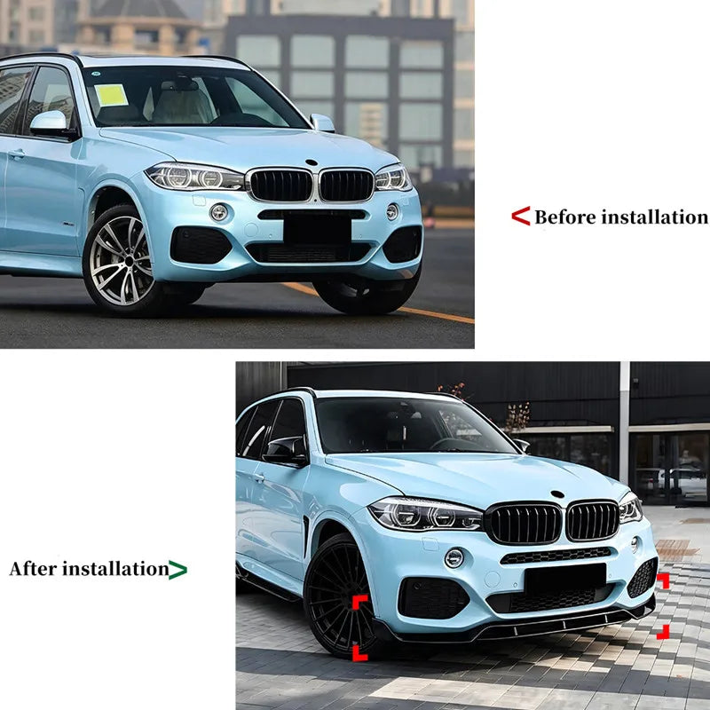 For BMW X5 F15 M Sport 2014-2018 Front Bumper Lip Chin Spoiler