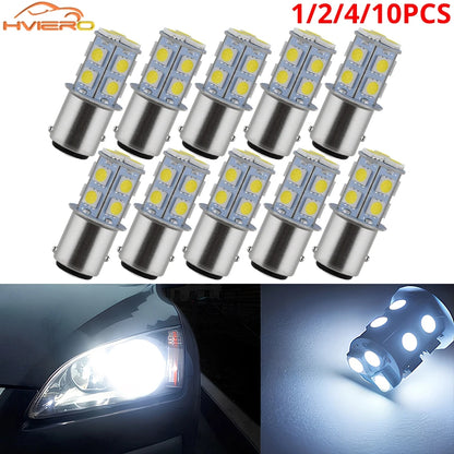 10PCS 1156 ba15s P21W 1157 bay15d 5050 13SMD Turn