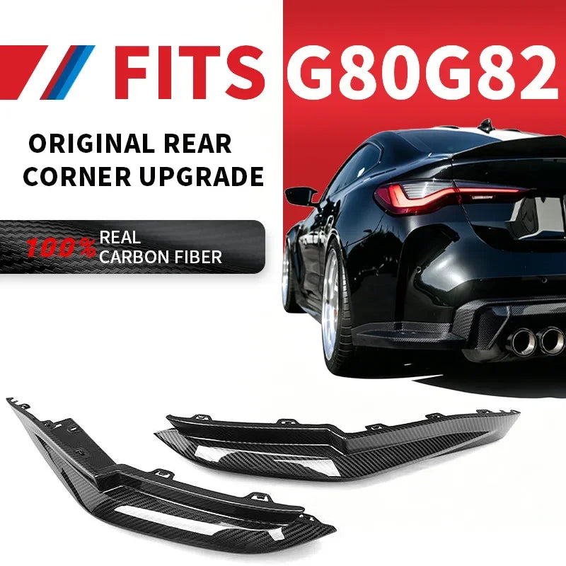 For BMW G80 G82 M3 M4 Real Dry Carbon Fiber Oem Rear Bumper