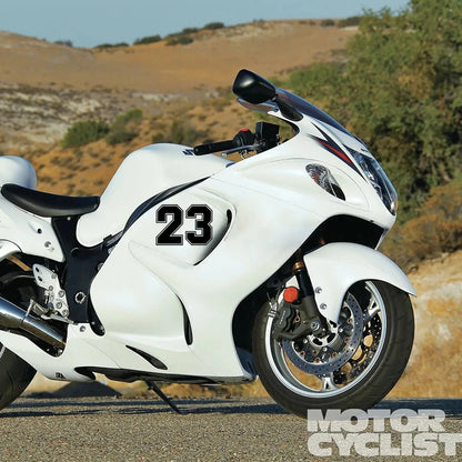 Racing Number Sticker Waterproof Vinyl Decal Stickers 20978