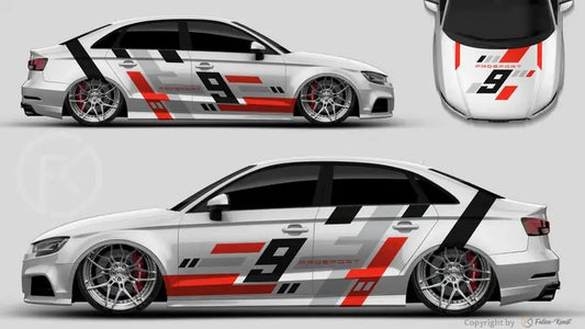 Motorsport Foil Decor Sticker Wrapkit Tuning Racing 110