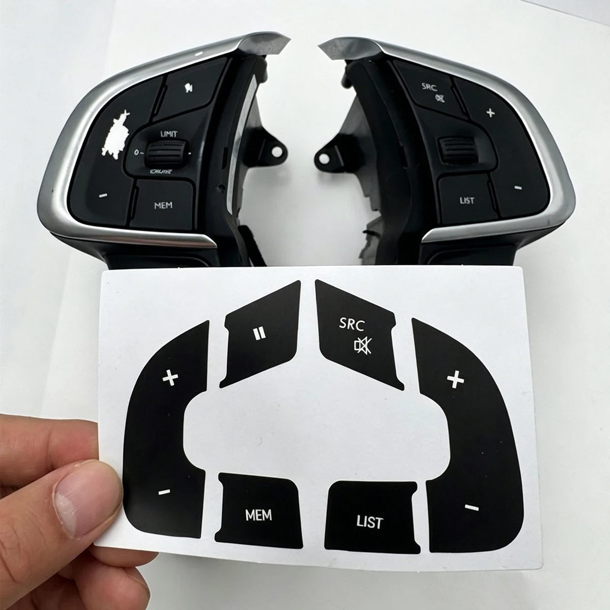For Citroen C4L 2012-2019 Steering Wheel Button Cover Decal