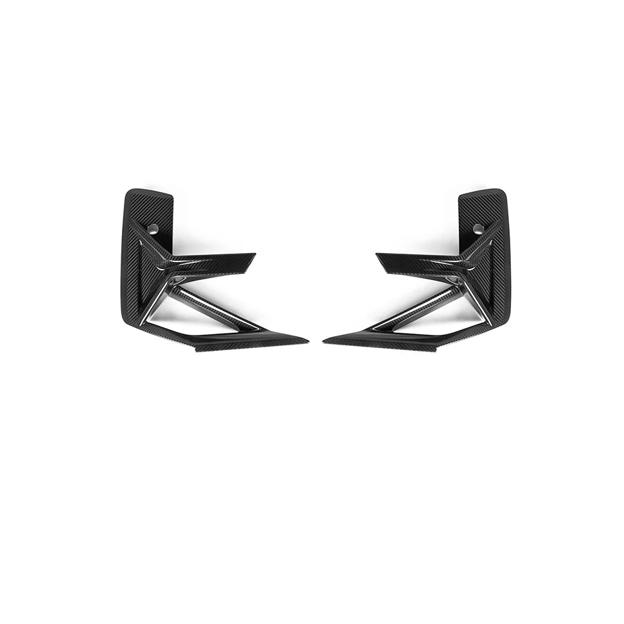 For BMW X3M F97 X4M F98 Dry Carbon Fiber Front Bumper Fog Frame
