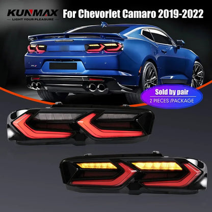 For Chevorlet Camaro 19-22 Drl Reverse Pair Tail Brake Turning