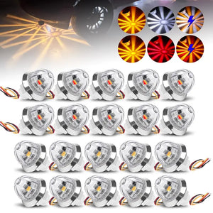 50PCS Truck MINI Watermelon Dual Color Strobe Push Screw