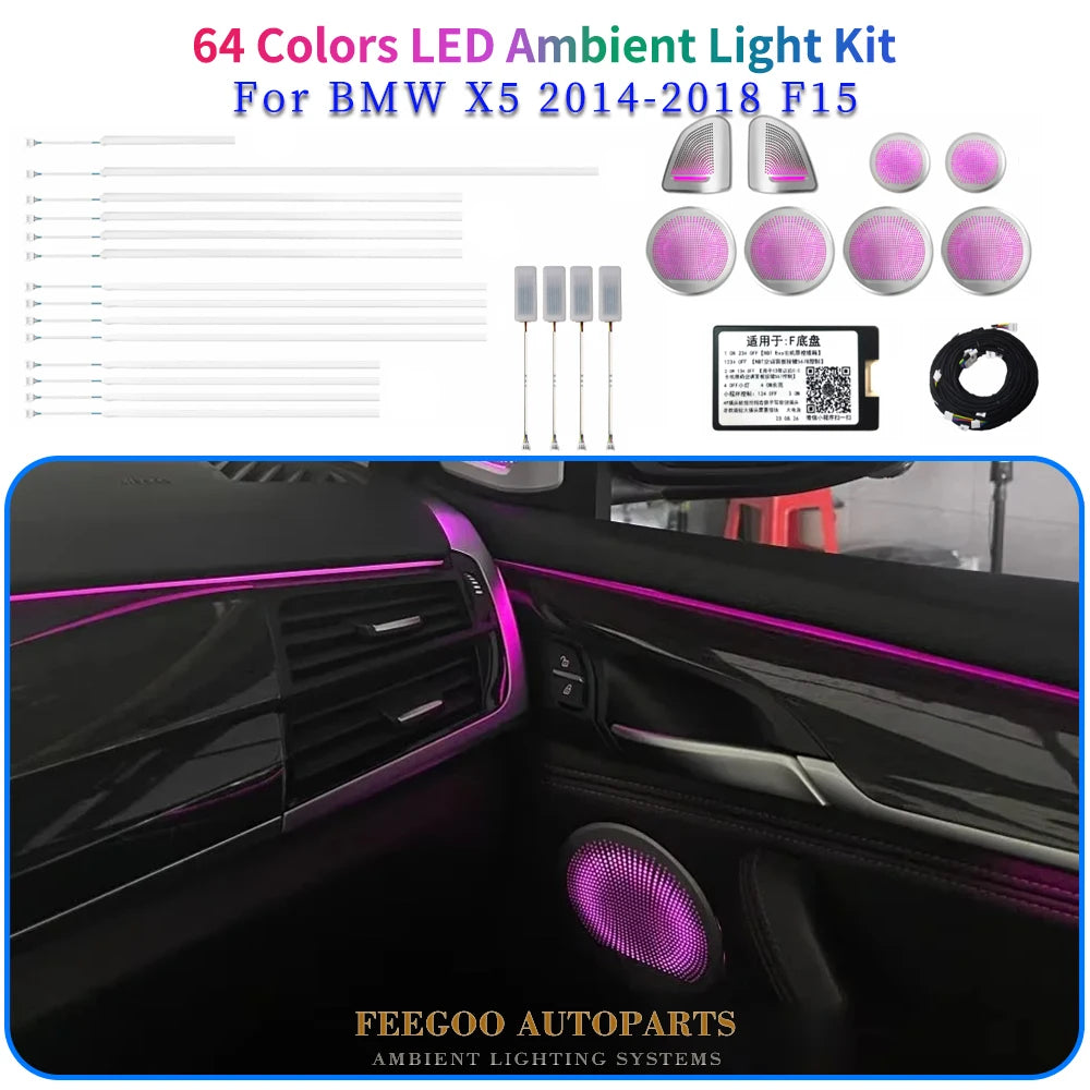 For BMW 2014-2018 X5 F15 Atmosphere X5 Ambient Kit Luminous