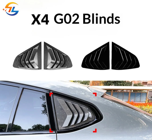 For BMW X4 G02 2018+ Window Blinds Sticker Rear Window Exterior