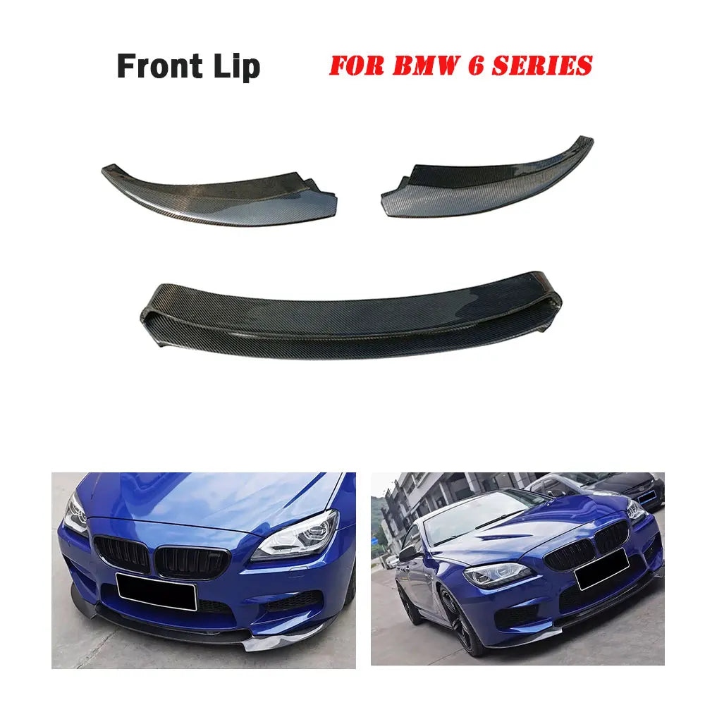 For BMW 6 Series F06 F12 Jiache Carbon Fiber Front Bumper Lip