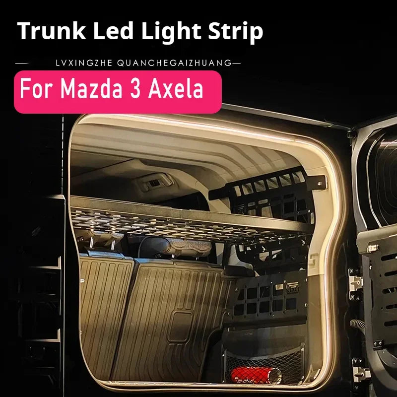 For Mazda 3 Axela Auto Interior Rear Trunk Bar Strips Interior