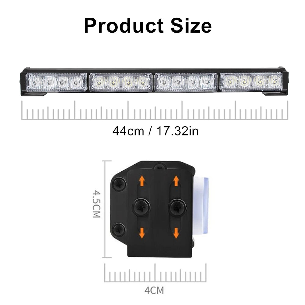 For Vehicles Pickup Emergency Strobe Bar Hazard Flashing Warning