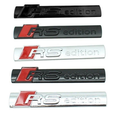 For Audi Rs Edition Badge A4L Metal Alloy Side Fender Emblem A6L