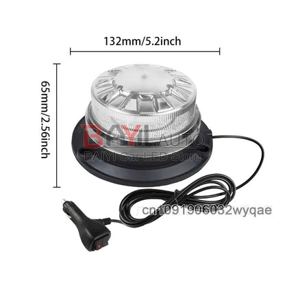 9v-30v RGB Color Signal Warning Strobe Magnet Roof Flashing