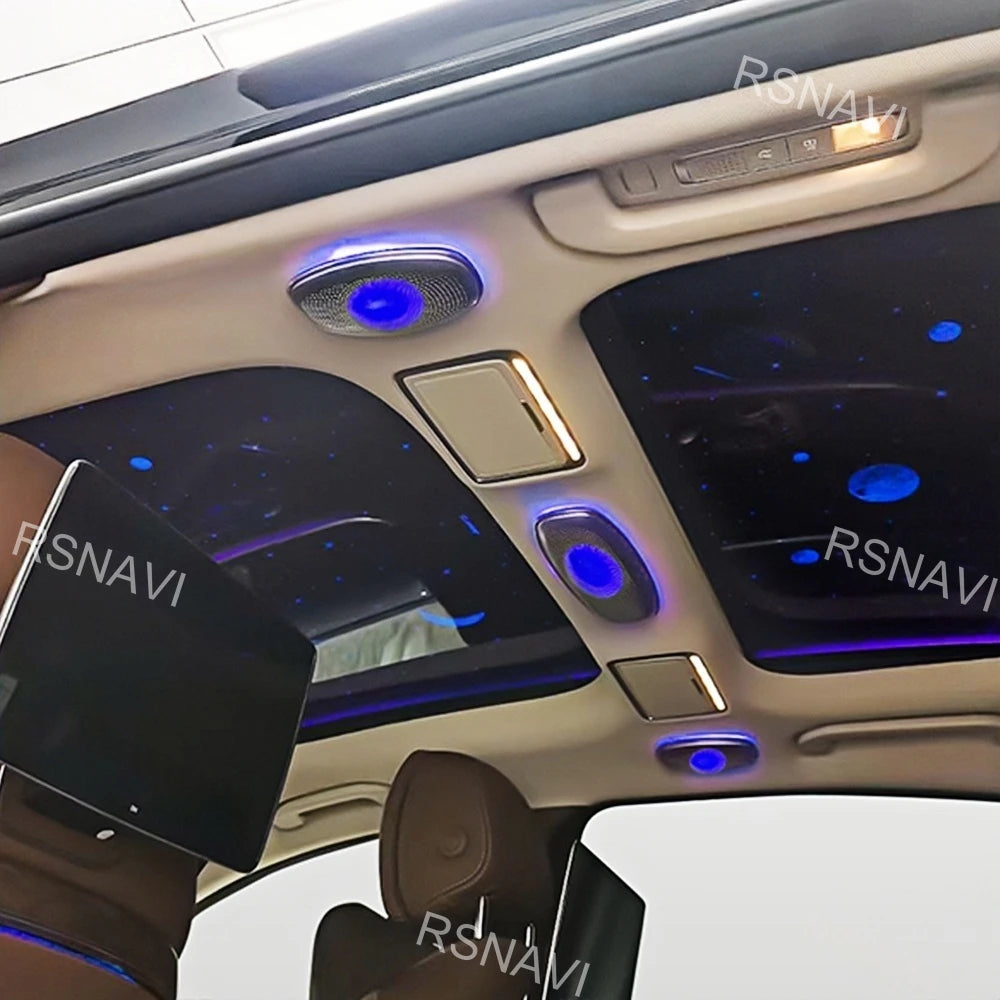 3-piece Overhead Speaker Grille Trim Set Ambient Lighting