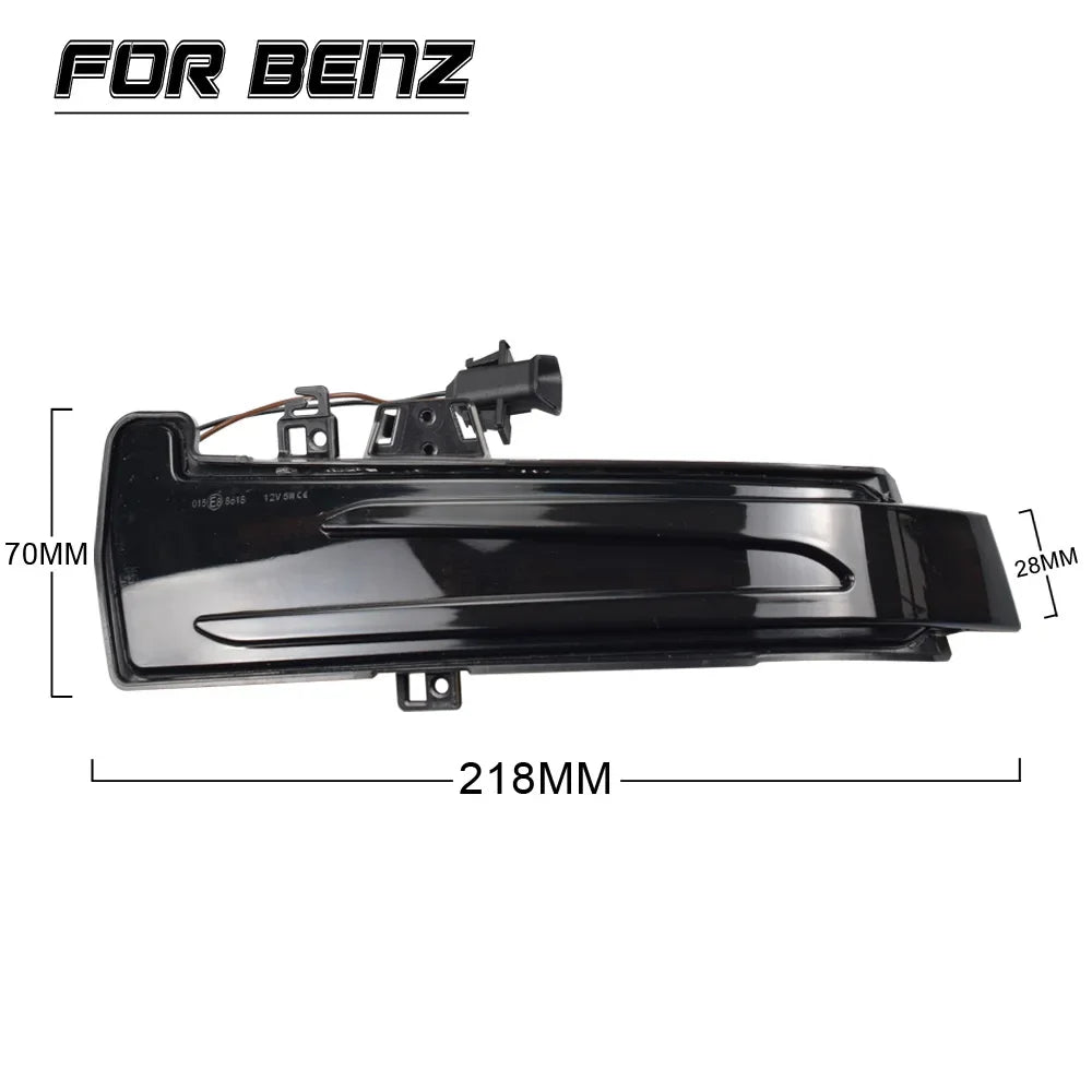 For Mercedes Benz W204 Cla A 2PCS Dynamic Blinker B C E S Gla Glk