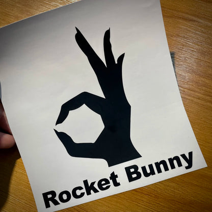 Rocket Bunny Rabbit Wide Body Jdm Modified Personality Sticker