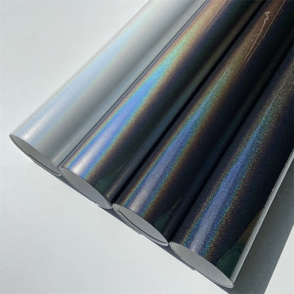Premium Flip Psychedelic Rainbow Chrome Glossy Vinyl Wrap Film